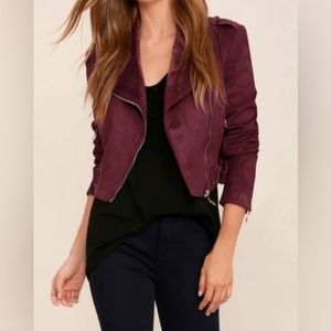 Lulu’s Vegan Suede Moto Jacket